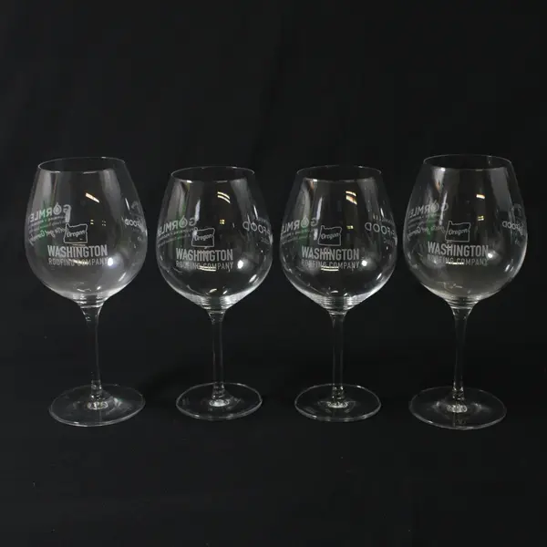 Lot of 4 Gormley Commemorative McMinnville 27th Wine & Food Classic Glasses