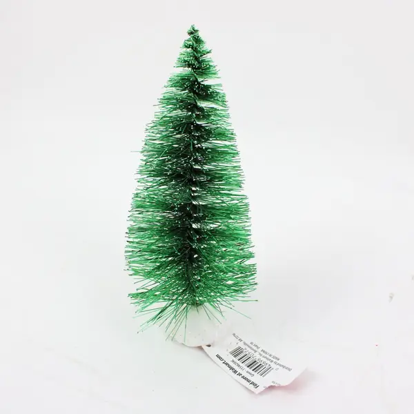 Mini Christmas Bottle Brush Trees Set of 4 Red Green Blue Silver Walmart