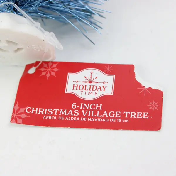 Mini Christmas Bottle Brush Trees Set of 4 Red Green Blue Silver Walmart