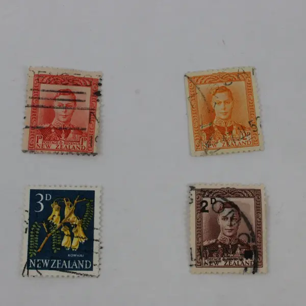 Lot of 7 Used New Zealand Stamps 1938-1960s Mixed Set