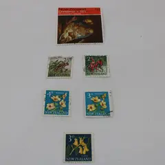 Lot of 6 New Zealand Postage Stamps 1960s-1971 Used