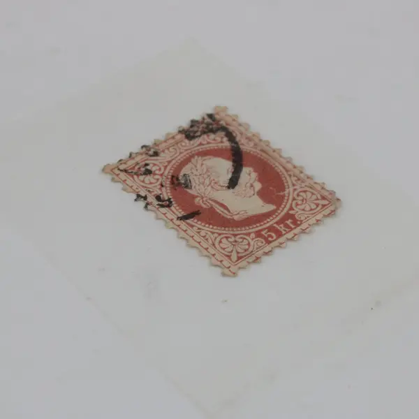 Austria 1867 5 Kr Franz Joseph I Used Postage Stamp Heavy Cancel