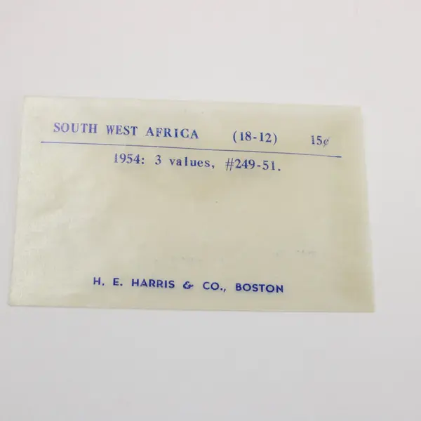 South West Africa 1954 Scott #249-251 Postage Stamps Lot of 3 Used