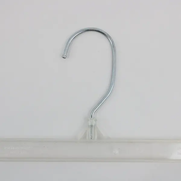 Imperial Industries Lot of 10 Clear Plastic Skirt/Pants Hangers Adjustable Clips