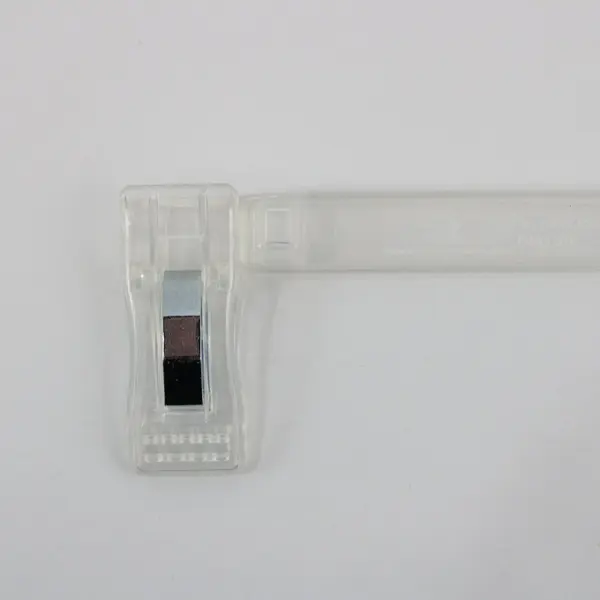 Imperial Industries Lot of 10 Clear Plastic Skirt/Pants Hangers Adjustable Clips