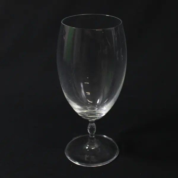 Lot of 3 Carnegie Vintage 1990s Crystal Wine Glasses Clear Stemware, 7.4"