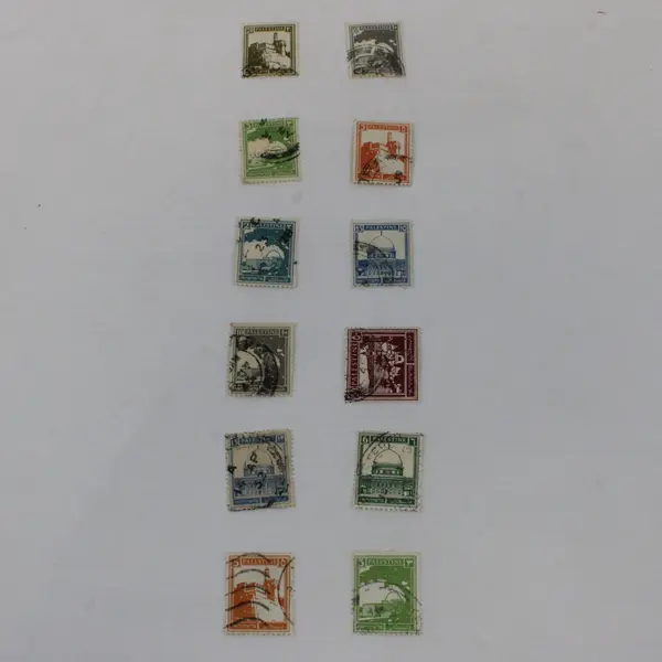 Lot of 12 Palestine Used Stamps 1927-1942 Canceled Assortment