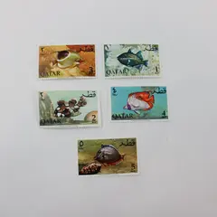 Qatar Fish Stamps SC #69-73 Set of 5 Mint NH