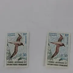 Lot of 6 TAAF French Antarctic Stamps Scott #12-14 1959