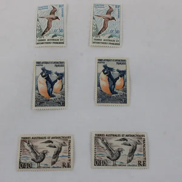 Lot of 6 TAAF French Antarctic Stamps Scott #12-14 1959