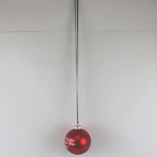 First Christmas In Our New Home 1996 Red Ball Ornament House Tree