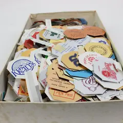 Large Lot Tea Bag Tags Collectible Paper Ephemera Port of Call
