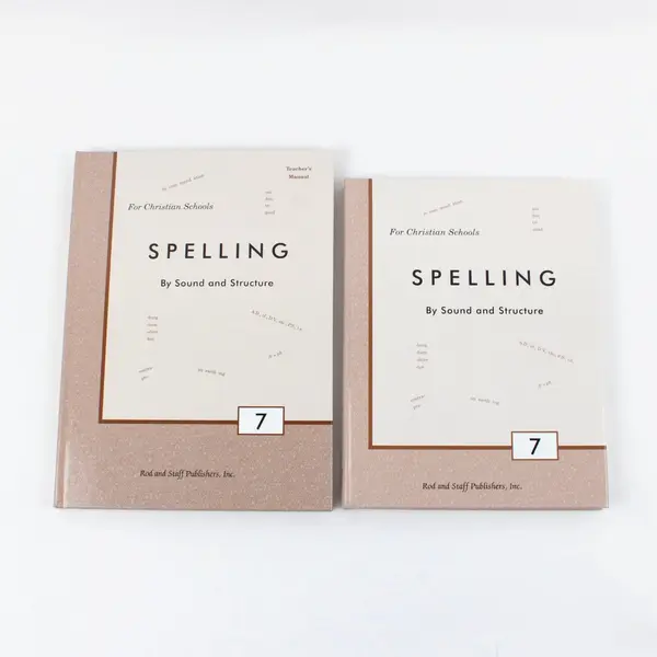 Rod & Staff Spelling Sound & Structure Gr 7 Student/Teacher 2-Book Set 2008 2009