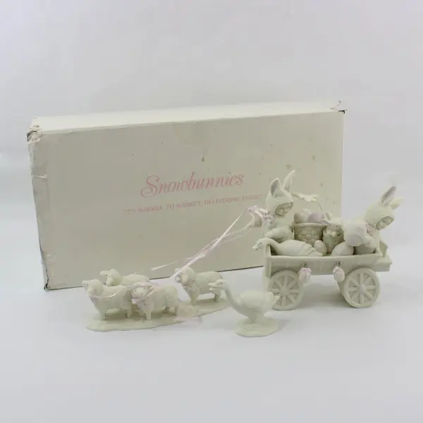 Dept 56 Snowbabies To Market, To Market, Delivering Eggs Set 26281