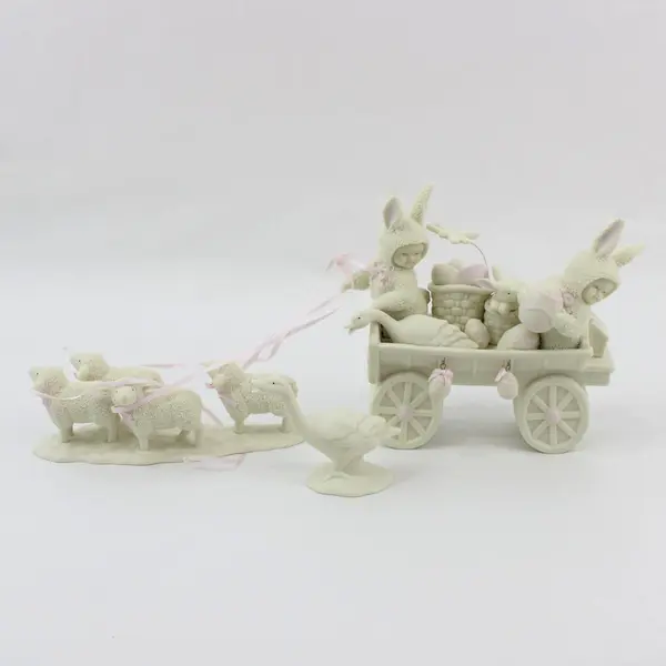 Dept 56 Snowbabies To Market, To Market, Delivering Eggs Set 26281