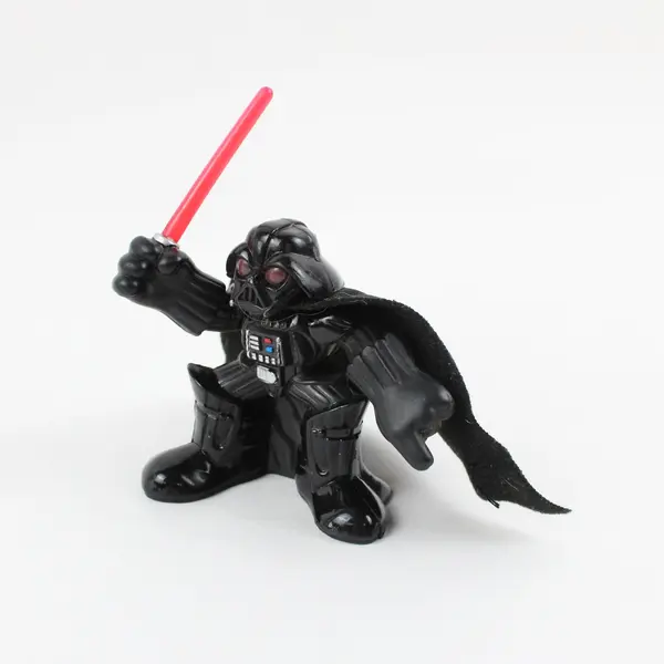 Hasbro Star Wars Galactic Heroes Darth Vader C-060A 2001 Figure Red Lightsaber