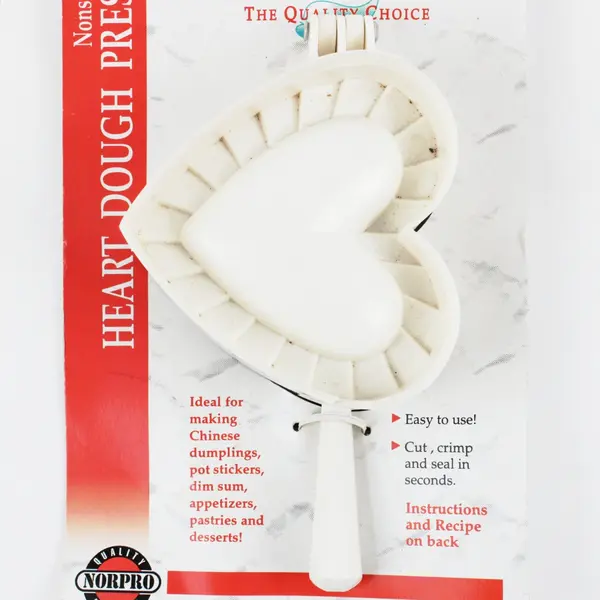 Norpro Heart-Shaped Nonstick Dough Press Easy to Use New With Tag Unused