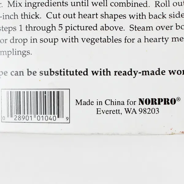 Norpro Heart-Shaped Nonstick Dough Press Easy to Use New With Tag Unused