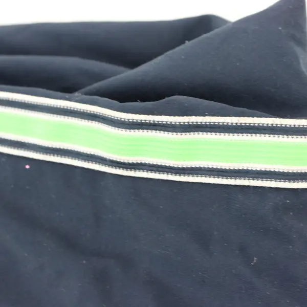 SJB Active Women's Capri Pants Navy Blue Green White Stripe Size L