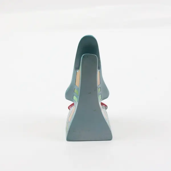 Picasso's Nose Ceramic Novelty Nose Holder Figurine Colorful Abstract Face Decor