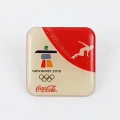 Coca-Cola 2010 Vancouver Winter Olympics Ice Skating Lapel Pin