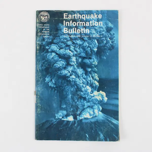 USGS Earthquake Information Bulletin Vol 12 No 4 July-August 1980 Mount St Hel