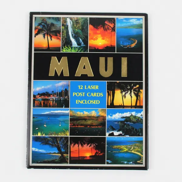 Impact Maui Hawaii 12 Laser Postcards Unused Set Presentation Folder
