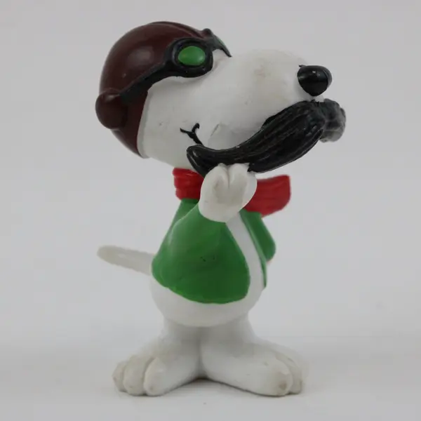 Vintage 1965 United Features Syndicate Peanuts Snoopy Aviator Pilot PVC Figure