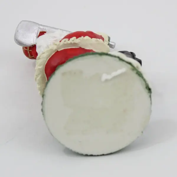 Resin Santa Golfer Figurine Christmas Holiday Decor