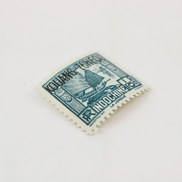 French Indochina 1931 1 Centime Blue-Green MNH QUANGTCHÉOU Overprint