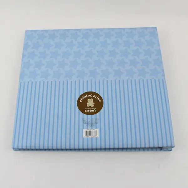 Child of Mine Carter's Baby Boy Scrapbook Photo Memory Album Blue Train