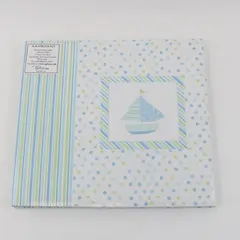 Tapestry CR Gibson Baby Boy Scrapbook Kit Photo Album Sailboat
