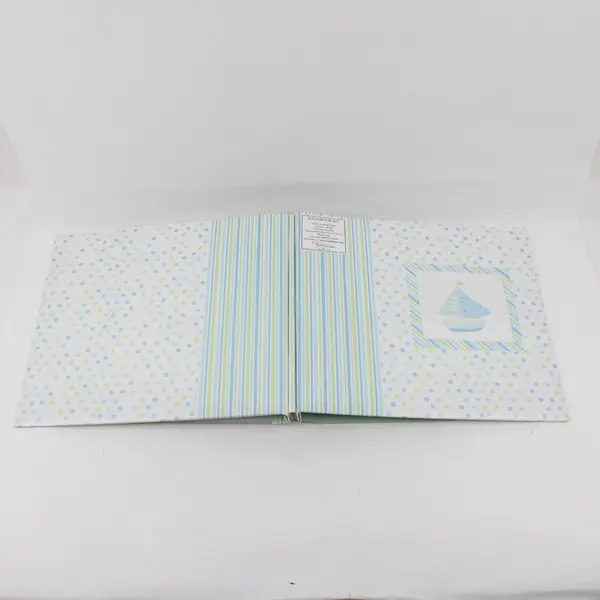 Tapestry CR Gibson Baby Boy Scrapbook Kit Photo Album Sailboat