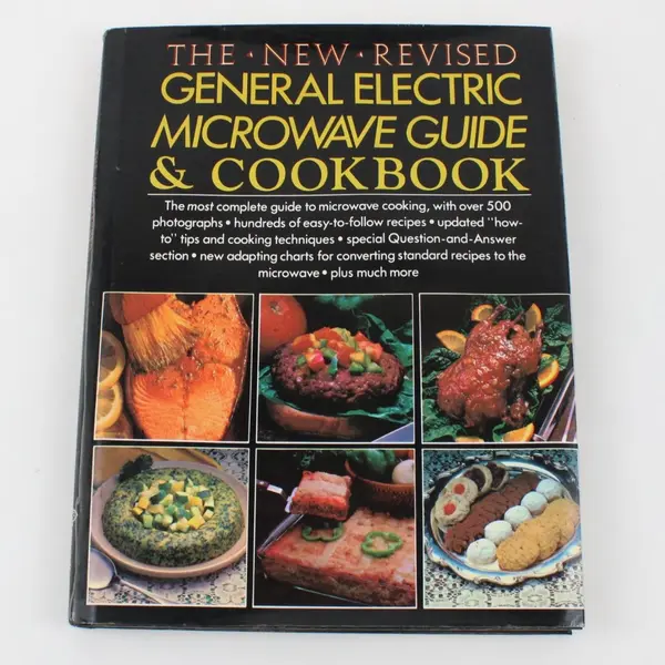 General Electric New Revised Microwave Guide & Cookbook Recipes Charts