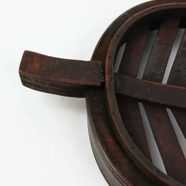 Leaf Shaped Slotted Bowl Tray Black Decorative Serving Dish