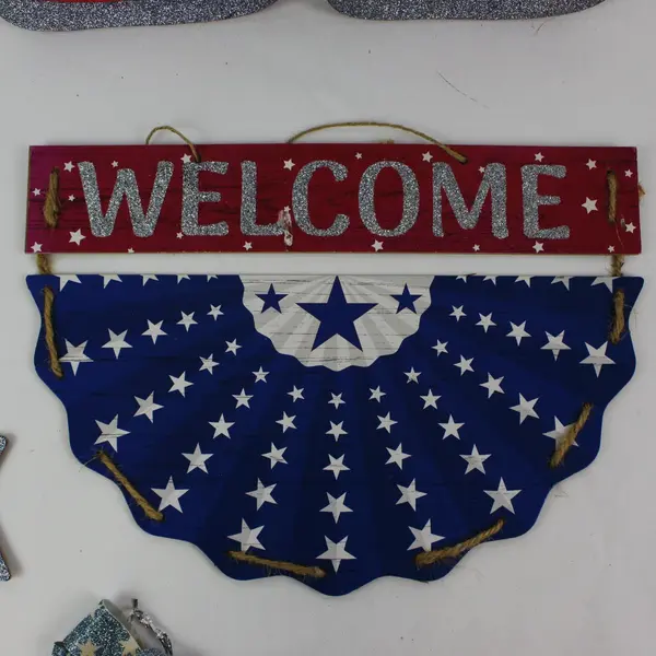 Lot of Wooden 4th of July Patriotic Decorations