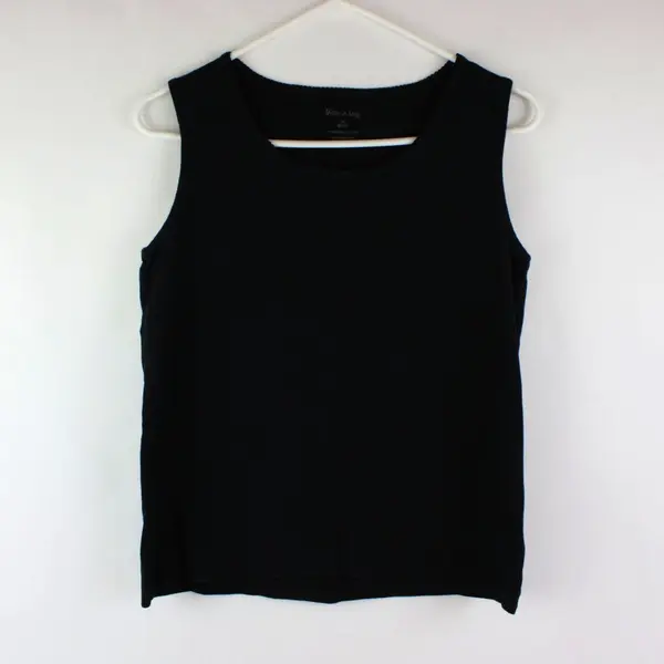White Stag Women's Black Cotton Tank Top Size Medium 8-10