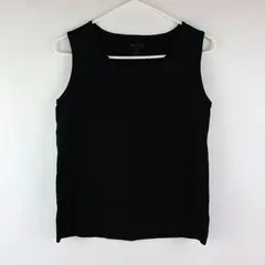 White Stag Women's Black Cotton Tank Top Size Medium 8-10