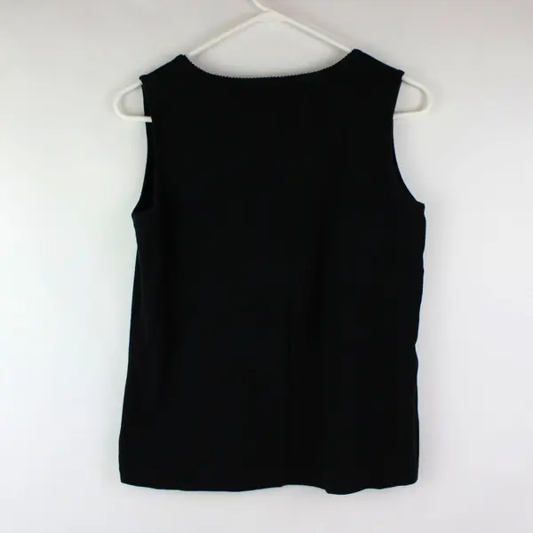 White Stag Women's Black Cotton Tank Top Size Medium 8-10