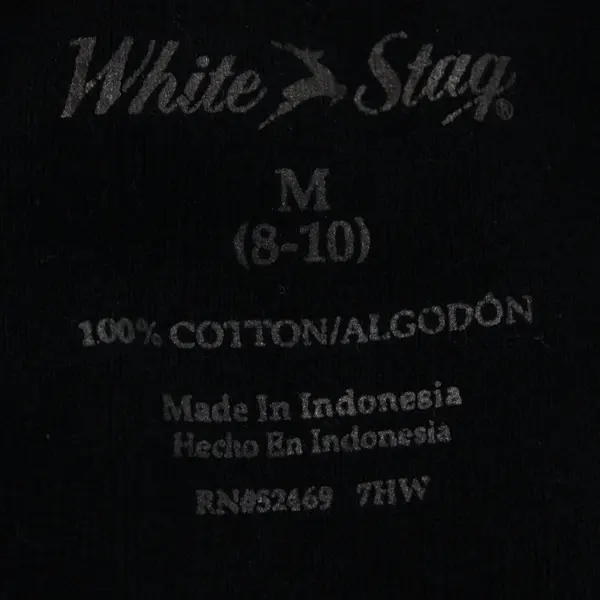 White Stag Women's Black Cotton Tank Top Size Medium 8-10