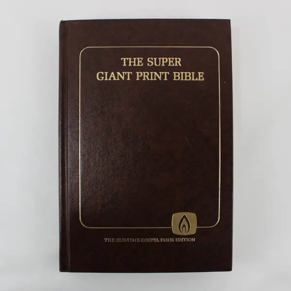 Lot 2 Super Giant Print Bibles KJV Old-Time Gen-II Kings & I Chron-Malachi