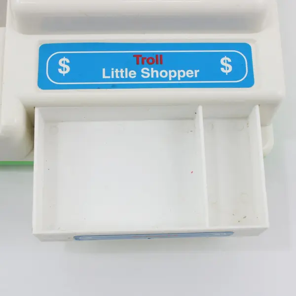 Vintage Troll Little Shopper Cash Register Pretend Play Toy Keypad