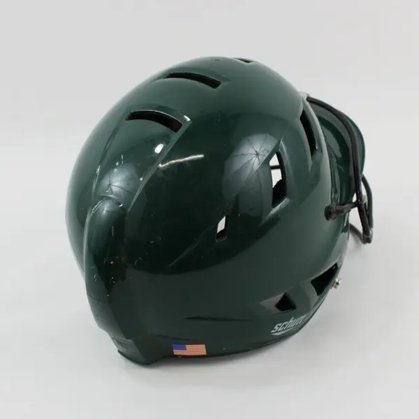 Schutt 3150PT Green Fastpitch Ponytail Batting Helmet with Face Guard 