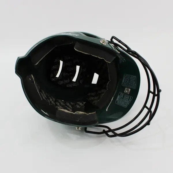 Schutt 3150PT Green Fastpitch Ponytail Batting Helmet with Face Guard 