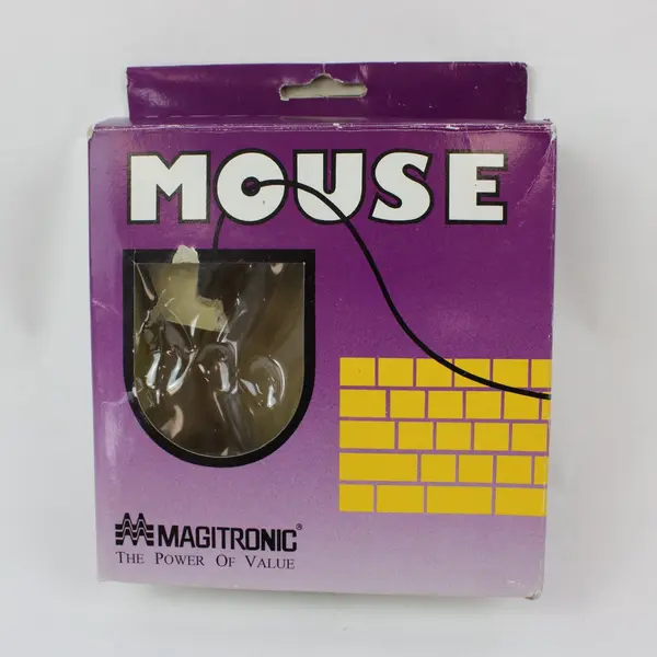 Vintage Magitronic BX-1355-708 3-Button Mechanical Computer Mouse with Box