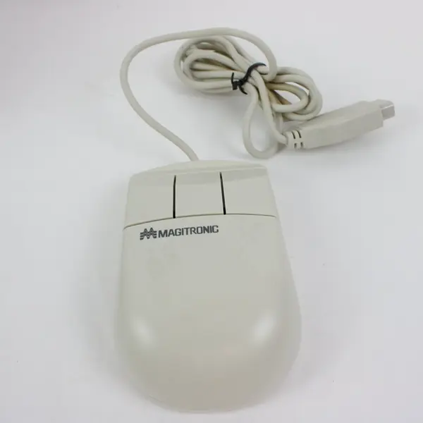 Vintage Magitronic BX-1355-708 3-Button Mechanical Computer Mouse with Box