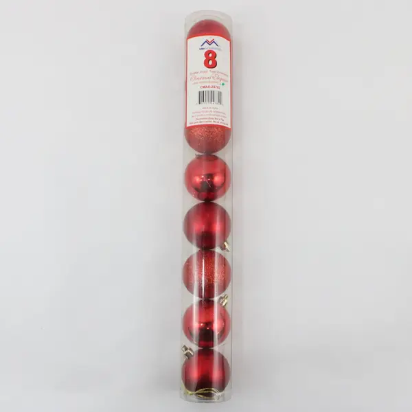 VMI Housewares Christmas Ball Ornaments Set of 16 Red Green