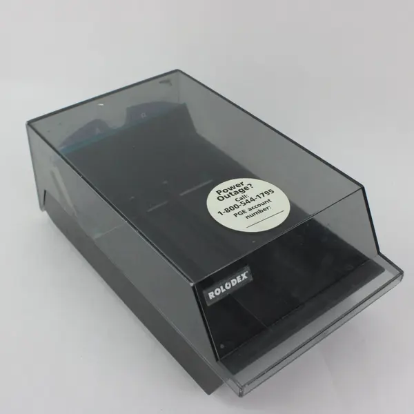 Rolodex VIP 24C Black Desktop Business Card File Holder