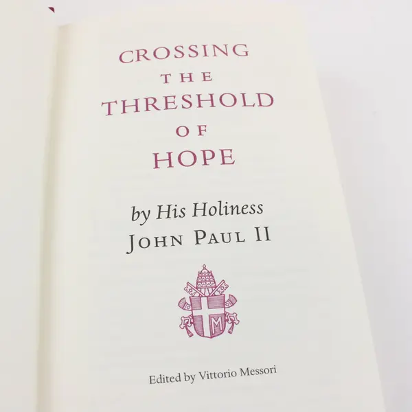 Crossing the Threshold of Hope HC Book 1994, Pope John Paul II 