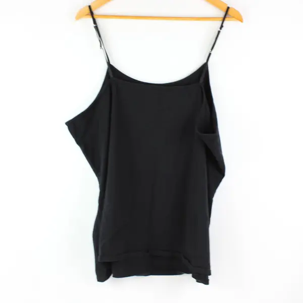Sport Savvy Essentials Women's Black Spaghetti Strap Tank Top 2X